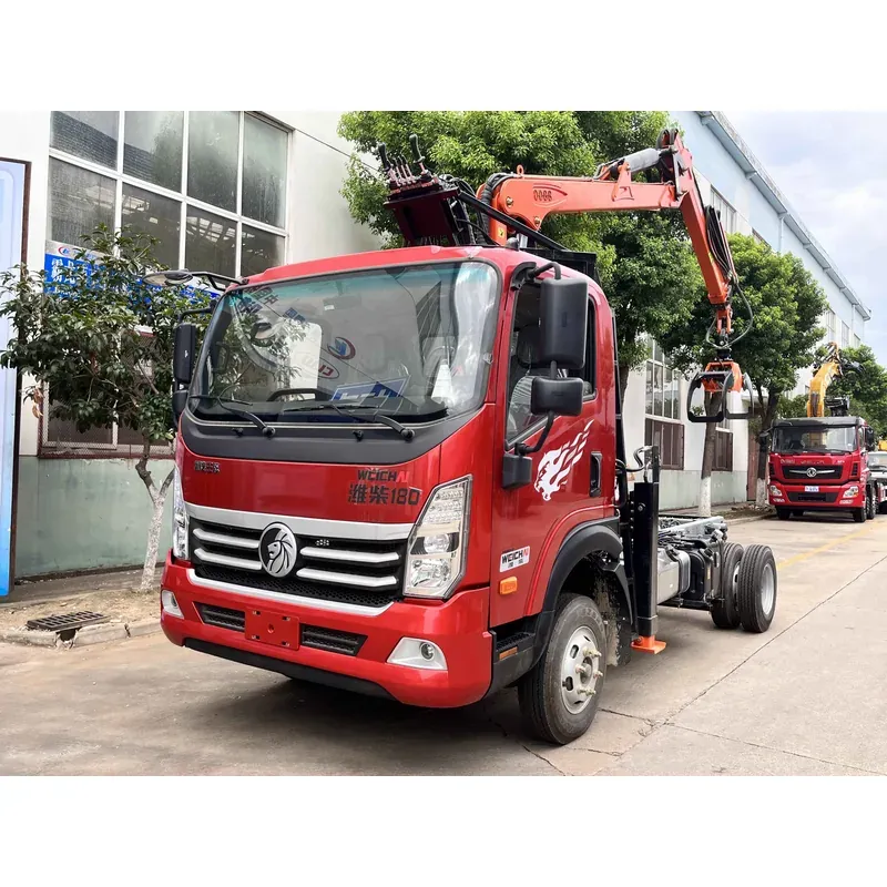 Truck-Mounted Log Grab on SINOTRUK Wangpai — 8.8 m Extended Boom, Soft-Linked — main view