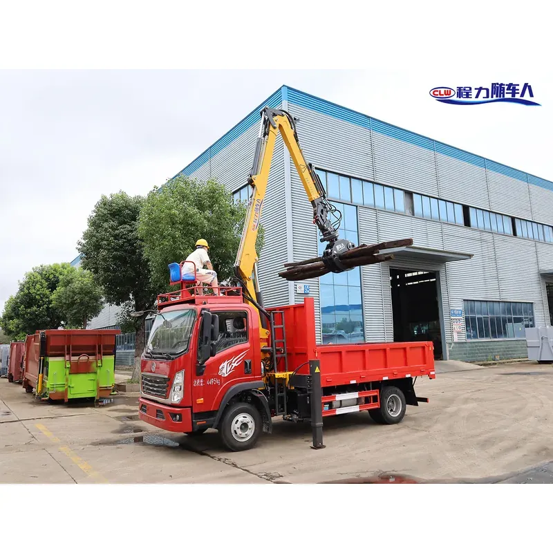 Truck-Mounted Log Grab on SINOTRUK Wangpai — 7.5 m Boom, 3+2 Rigid-Linked — photo 3