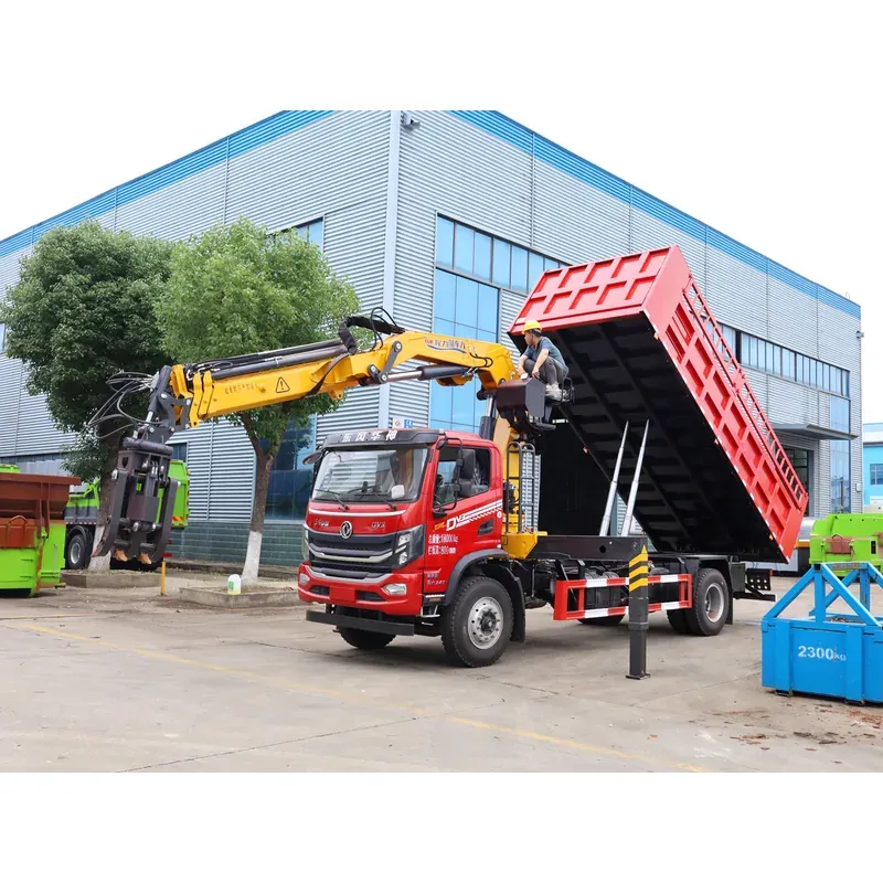 Truck-Mounted Scrap Grab with Winch on Dongfeng Huashen DV3 — 8 t, 3+2 Grab — photo 5