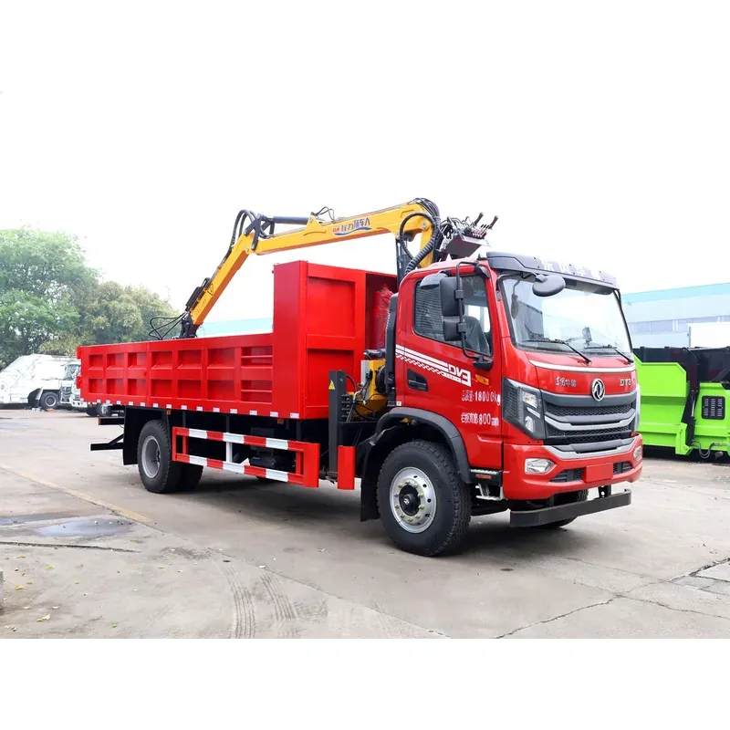 Truck-Mounted Log Grab on Dongfeng Huashen DV3 — 7.5 m Boom, Tipping Body — photo 5