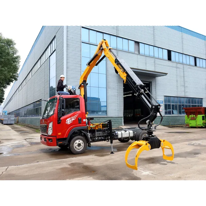 Truck-Mounted Log Grab on SINOTRUK Wangpai — 4 t Folding Boom — photo 7