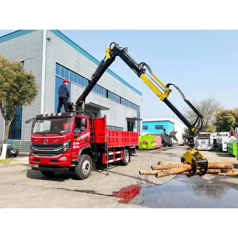 Truck-Mounted Log Grab on Dongfeng Huashen DV3 — 7.8 m Boom, 2+2 Flat-Jaw — photo 3