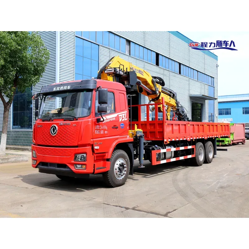 Truck-Mounted Scrap Grab with Magnet on Dongfeng D3L — 14 t, 4+3 Grab — main view