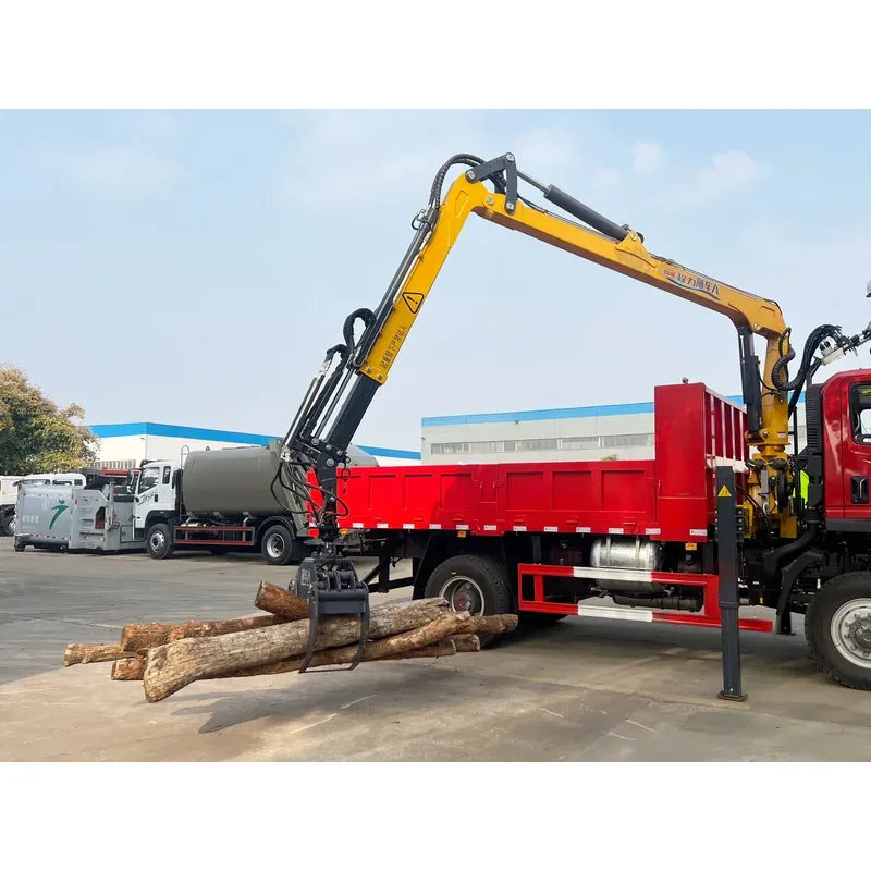 Truck-Mounted Log Grab 4x4 on SINOTRUK Wangpai — 8.1 m Boom, Soft-Linked — photo 6