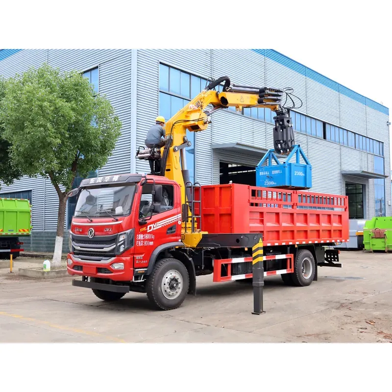 Truck-Mounted Scrap Grab with Winch on Dongfeng Huashen DV3 — 8 t, 3+2 Grab — photo 7