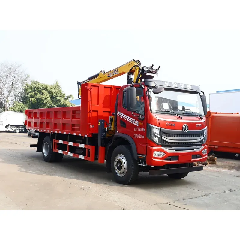 Truck-Mounted Log Grab on Dongfeng Huashen DV3 — 8.1 m Boom, Soft-Linked — photo 3