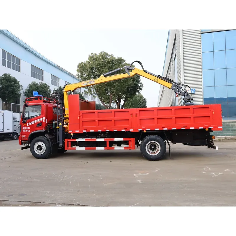Truck-Mounted Log Grab on Dongfeng Huashen DV3 — 7.5 m Boom, Flat-Jaw Grab — photo 3