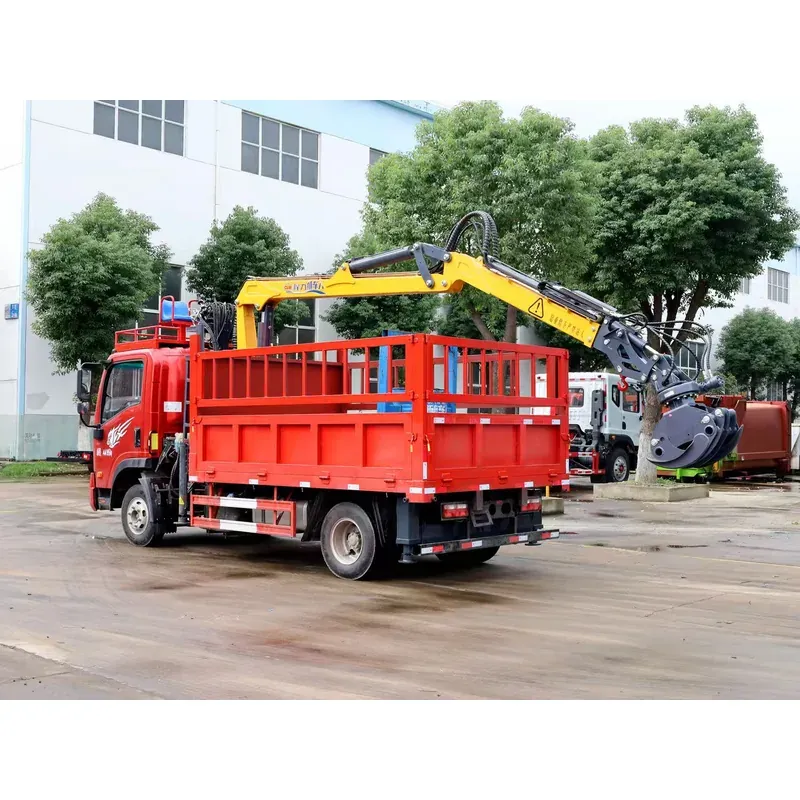 Truck-Mounted Log Grab on SINOTRUK Wangpai — 6.8 m Boom, 2+2 Grab — photo 6