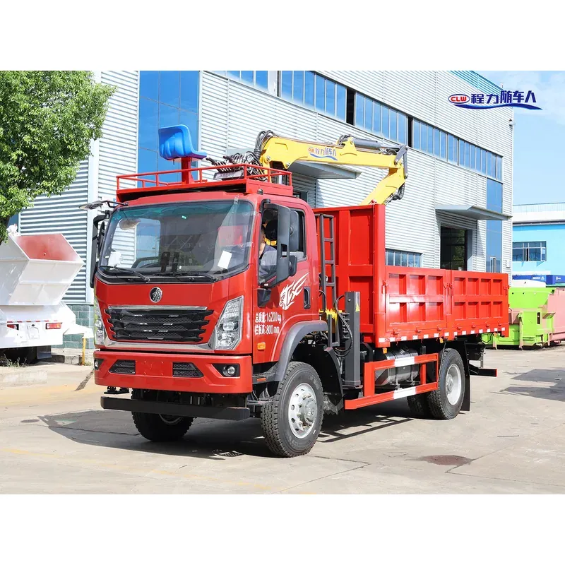 Truck-Mounted Log Grab 4x4 on SINOTRUK Wangpai — 7.5 m Boom, 3+2 Grab — main view