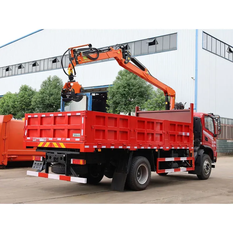 Truck-Mounted Log Grab on Dongfeng Huashen DV3 — 7.8 m Boom, Soft-Linked — photo 6