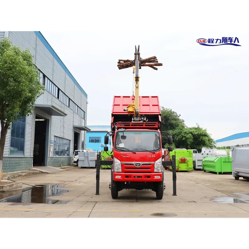Truck-Mounted Log Grab 4x4 on Sanhuan Chuangke — 7.5 m Boom, 3+2 Twin-Ram Grab — photo 5