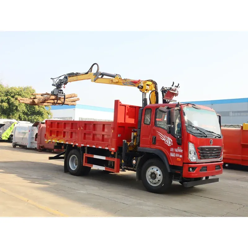 Truck-Mounted Log Grab on SINOTRUK Wangpai — 6.8 m Boom, Rigid-Linked — photo 6