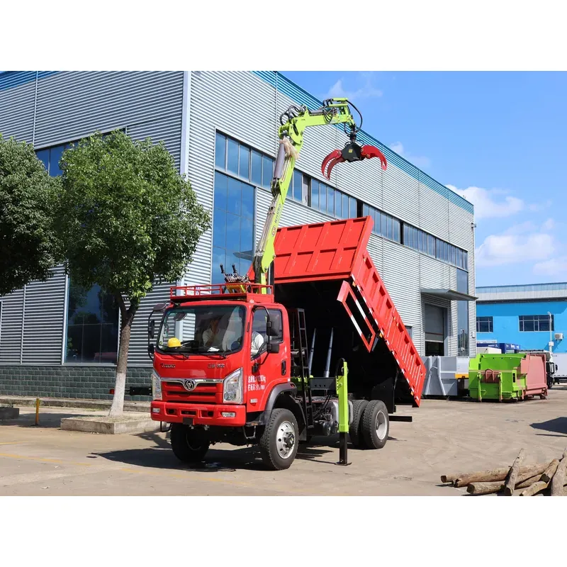 Truck-Mounted Log Grab 4x4 on Sanhuan Chuangke — 7.8 m Boom, 2+2 Flat-Jaw — photo 7