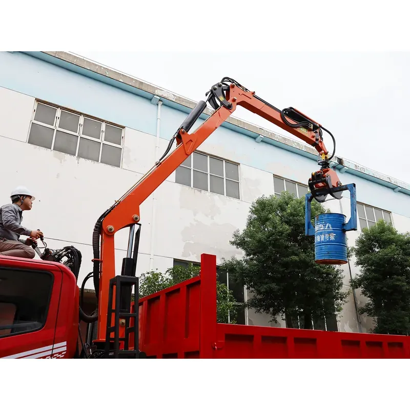 Truck-Mounted Log Grab on Dongfeng Single Cab — 7.8 m Boom, Soft-Linked — photo 7