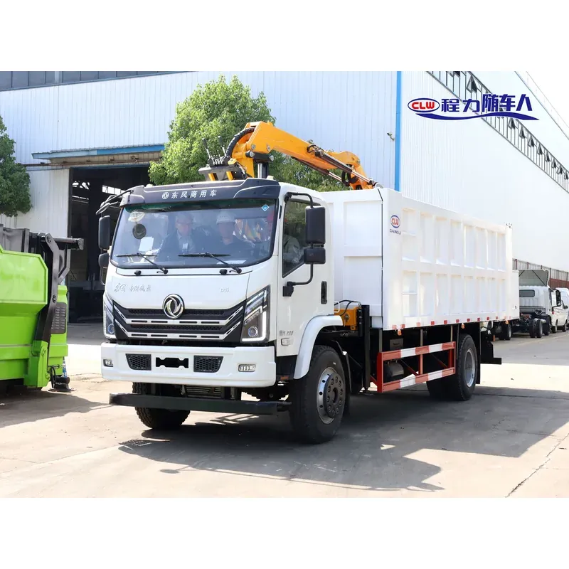 Truck-Mounted Log Grab on Dongfeng D1S — 4 t Folding Boom — main view