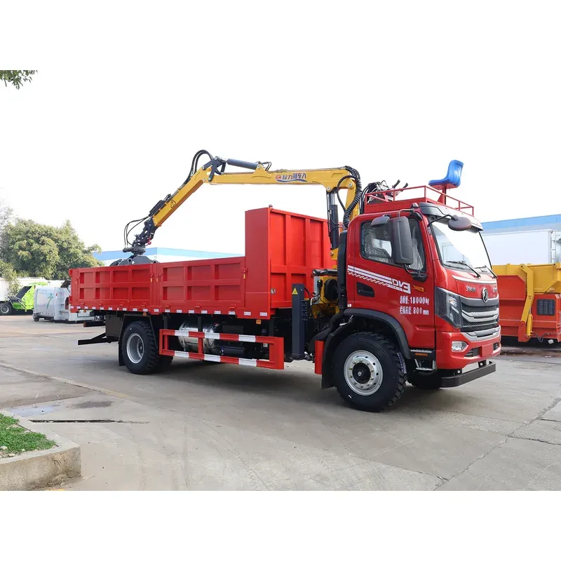 Truck-Mounted Log Grab on Dongfeng Huashen DV3 — 7.5 m Boom, Flat-Jaw Grab — photo 5