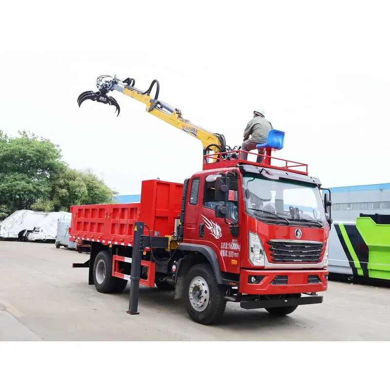 Truck-Mounted Log Grab on SINOTRUK Wangpai — 7.5 m Boom, 3+2 Grab — photo 7
