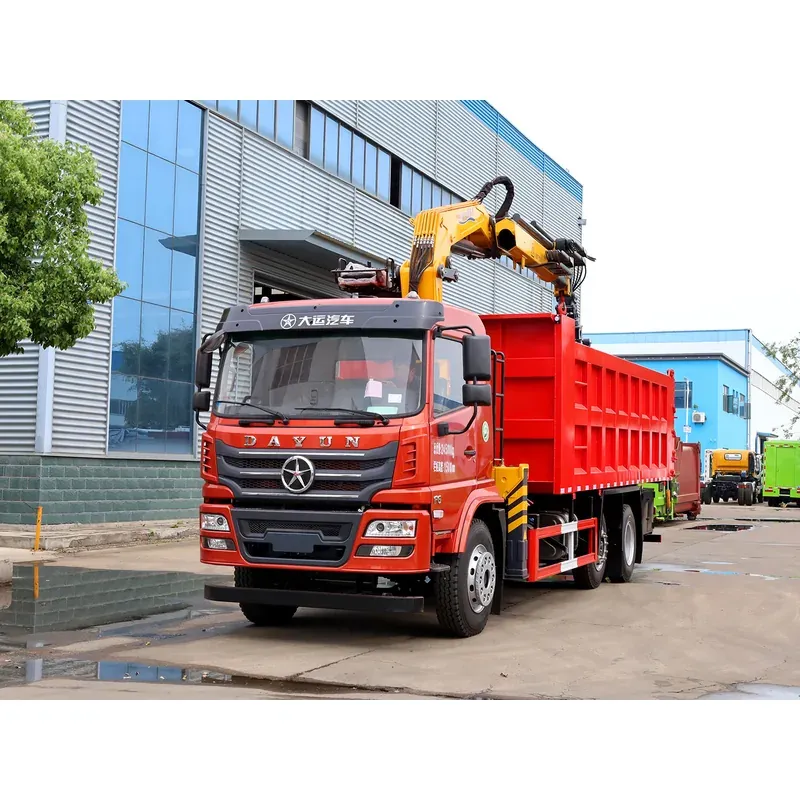 Truck-Mounted Scrap Grab on Dayun with Lifting Axle — 8 t, 4-Section Boom — main view