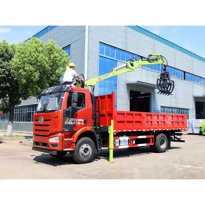 Truck-Mounted Log Grab on FAW — 7.8 m Boom, 5+4 Grab, Soft-Linked — photo 3