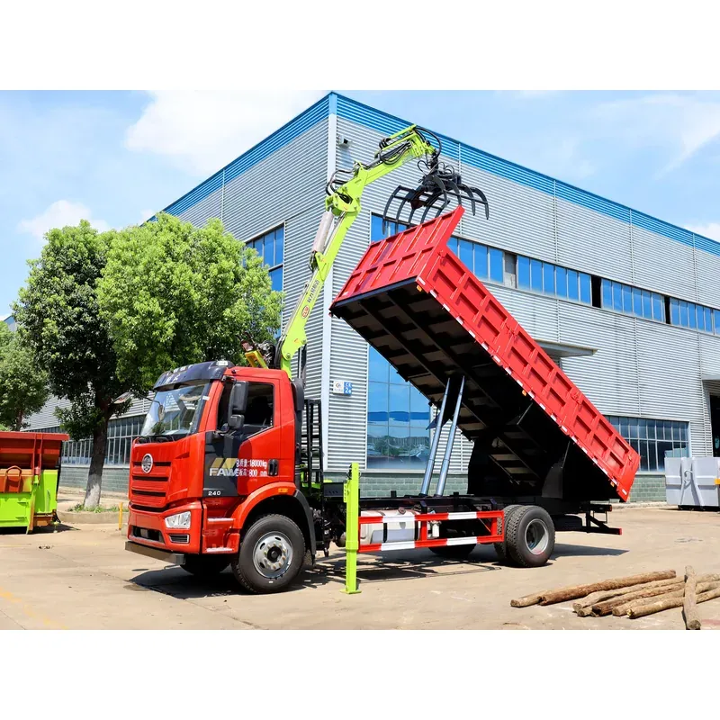 Truck-Mounted Log Grab on FAW — 7.8 m Boom, 5+4 Grab, Soft-Linked — photo 7
