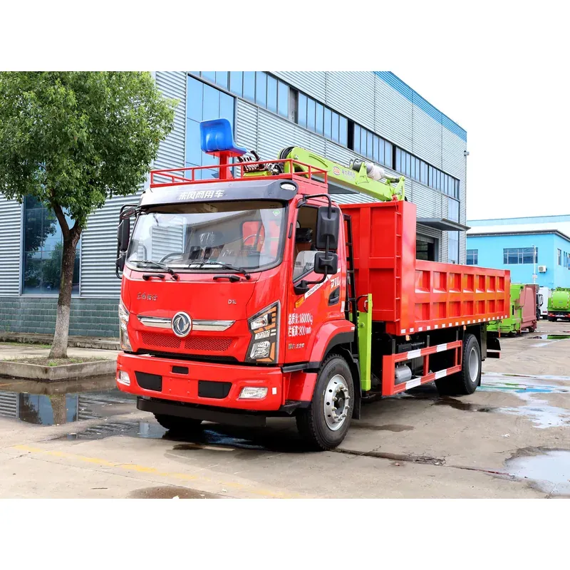 Truck-Mounted Log Grab on Dongfeng D1L — 8.8 m Boom, 2+2 Flat-Jaw, Soft-Linked — main view