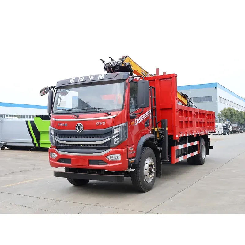 Truck-Mounted Scrap Grab on Dongfeng Huashen DV3 — 7.5 m Boom, 4+3 Grab — main view
