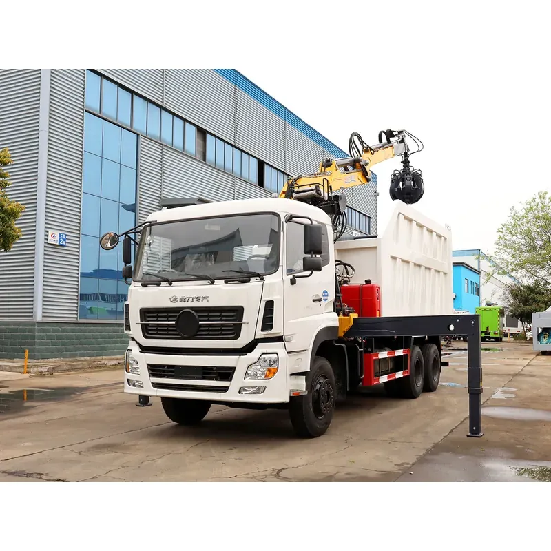 Truck-Mounted Grab 6x4 for Export on Dongfeng — 9.8 m Boom, 6-Petal Grab — main view