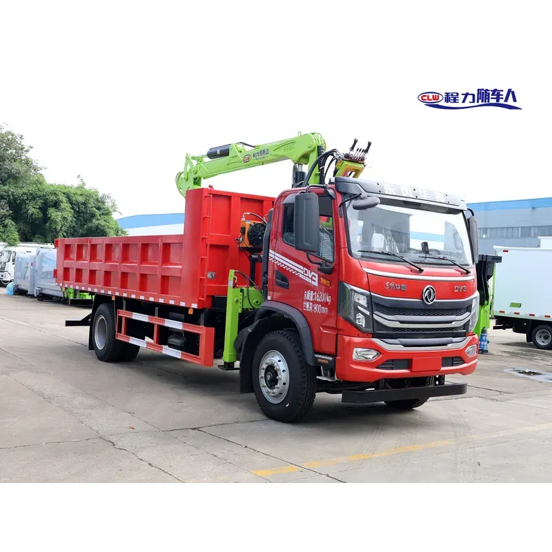 Truck-Mounted Log Grab on Dongfeng DV3 — 8.8 m Boom, 2+2 Flat-Jaw, Soft-Linked — photo 3