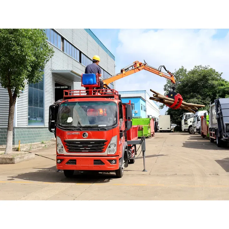 Truck-Mounted Log Grab on SINOTRUK Wangpai — 4.8 m Boom, 2+2 Flat-Jaw — photo 6