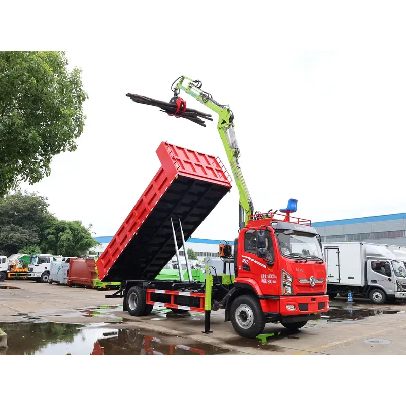 Truck-Mounted Log Grab on Dongfeng D1L — 8.8 m Boom, 2+2 Flat-Jaw, Soft-Linked — photo 5