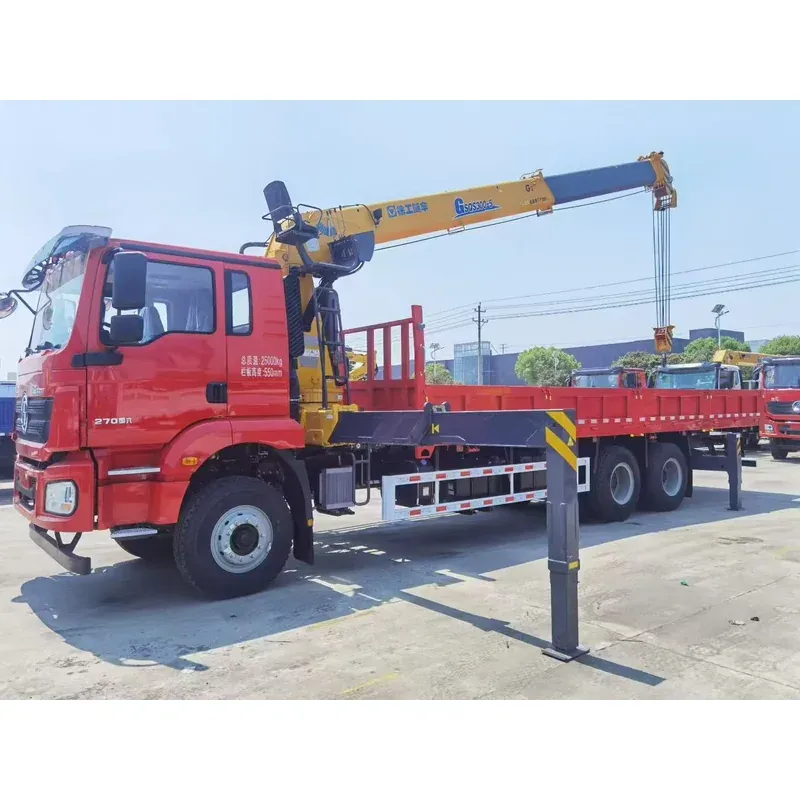 Truck-mounted crane on SHACMAN Delong M3000, 12T — photo 3