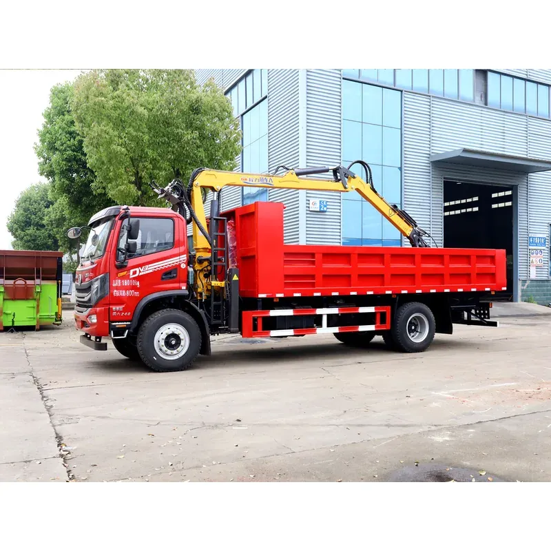 Truck-Mounted Log Grab on Dongfeng Huashen DV3 — 7.5 m Boom, Tipping Body — photo 4