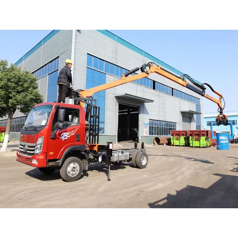 Truck-Mounted Log Grab on SINOTRUK Wangpai — 7.5 m Boom, Flat-Jaw Grab — photo 7