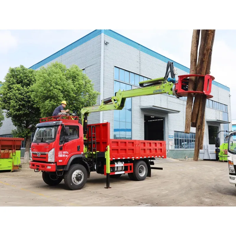 Truck-Mounted Log Grab 4x4 on Sanhuan Chuangke — 8 m Boom, 2+2 Flat-Jaw — photo 7