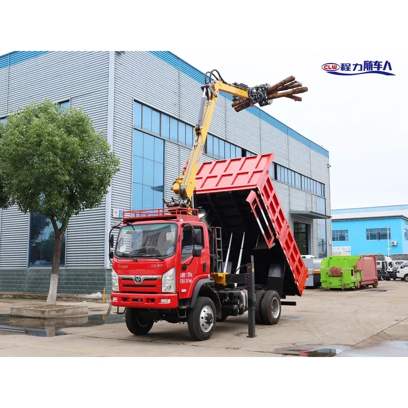 Truck-Mounted Log Grab 4x4 on Sanhuan Chuangke — 7.5 m Boom, 3+2 Twin-Ram Grab — photo 7