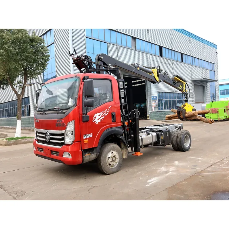 Truck-Mounted Log Grab on SINOTRUK Wangpai — 7.8 m Boom, Flat-Jaw Soft-Linked — main view