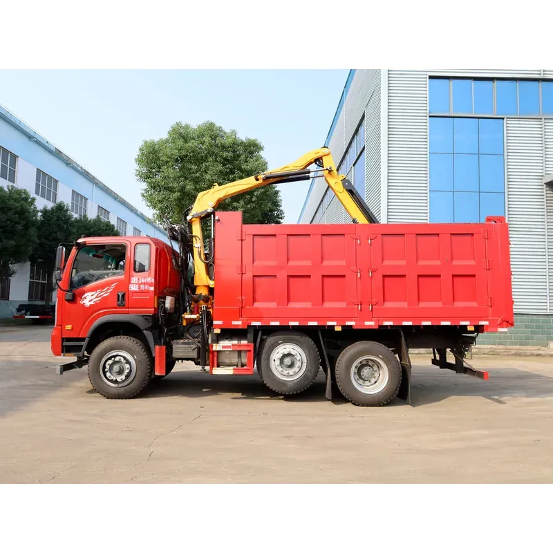 Truck-Mounted Log Grab with Lifting Axle on SINOTRUK Wangpai — 4 t Folding Boom — photo 2