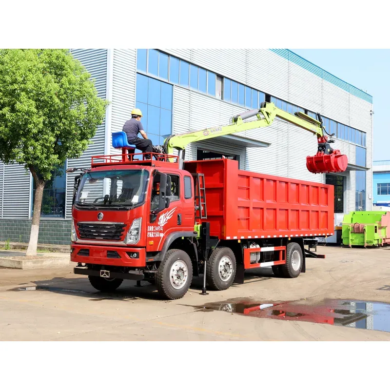 Truck-Mounted Log Grab on SINOTRUK Wangpai 6x2 — 8 m Boom, 4+3 Clamshell Grab — photo 3