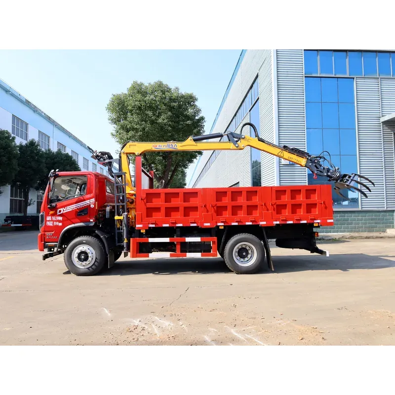 Truck-Mounted Log Grab on Dongfeng Huashen DV3 — 6.8 m Boom, Rigid-Linked — photo 3