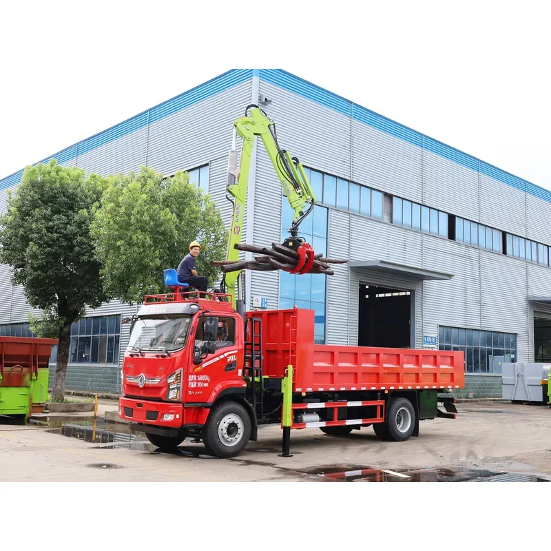Truck-Mounted Log Grab on Dongfeng D1L — 8.8 m Boom, 2+2 Flat-Jaw, Soft-Linked — photo 6