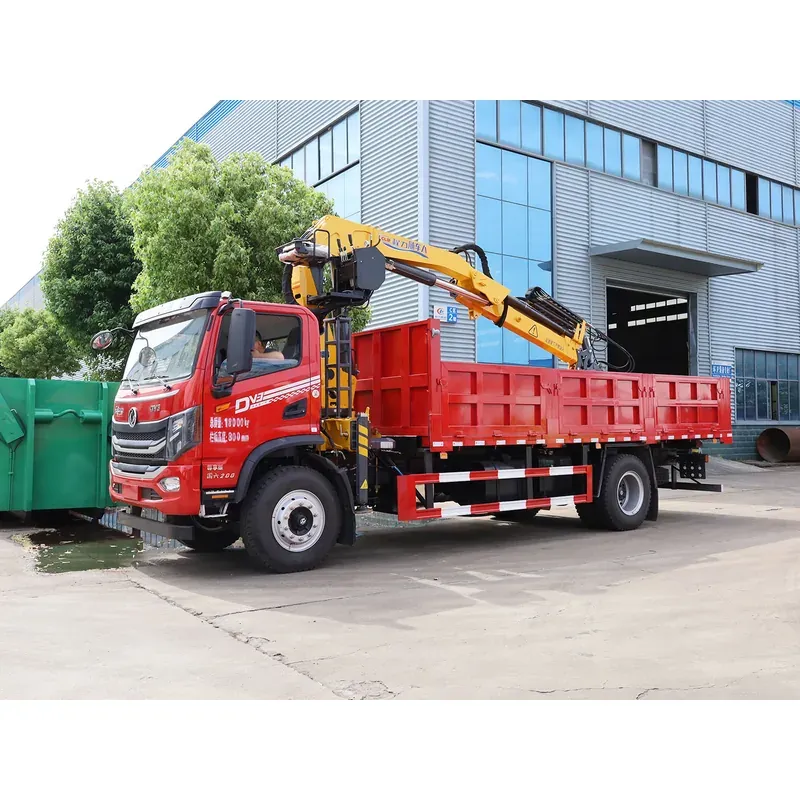 Truck-Mounted Grab with Magnet on Dongfeng Huashen DV3 — 6.3 t, 8.25 m Boom — photo 4