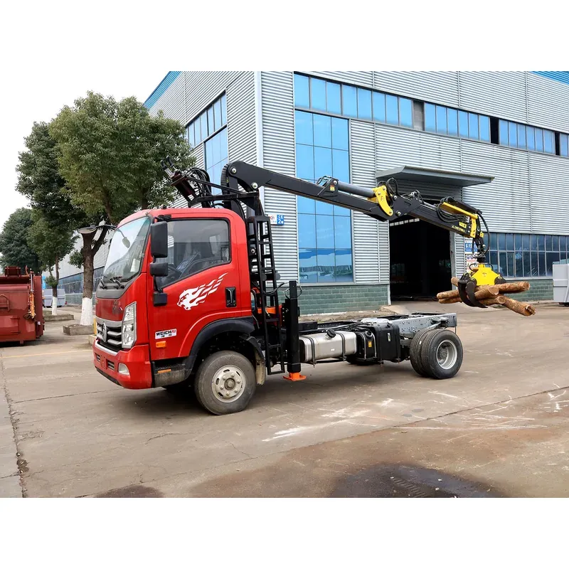Truck-Mounted Log Grab on SINOTRUK Wangpai — 7.8 m Boom, Flat-Jaw Soft-Linked — photo 2