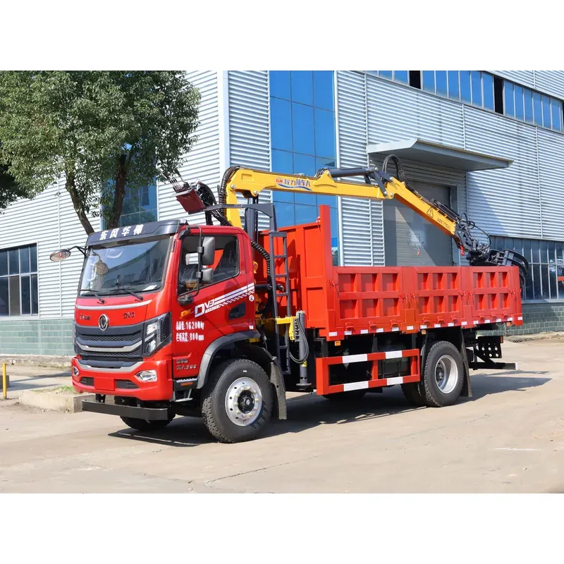 Truck-Mounted Log Grab on Dongfeng Huashen DV3 — 6.8 m Boom, Rigid-Linked — photo 2