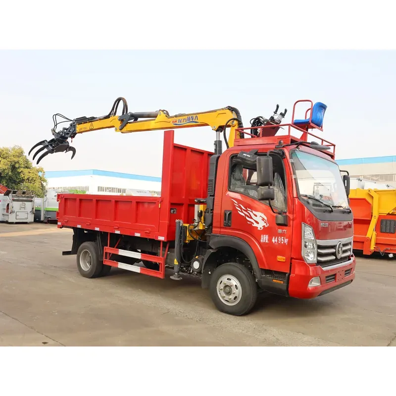 Truck-Mounted Log Grab on SINOTRUK Wangpai — 7.8 m Boom, 3+2 Rigid-Linked — photo 6