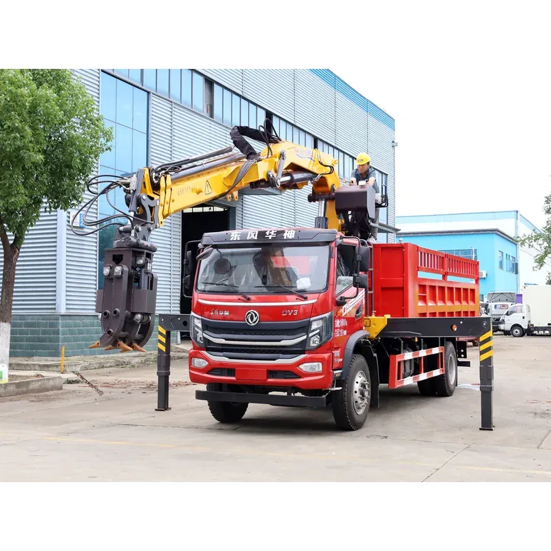 Truck-Mounted Scrap Grab with Winch on Dongfeng Huashen DV3 — 8 t, 3+2 Grab — photo 4