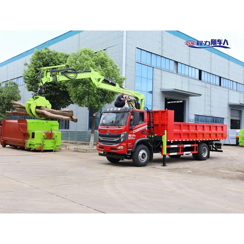 Truck-Mounted Log Grab on Dongfeng DV3 — 8.8 m Boom, 2+2 Flat-Jaw, Soft-Linked — photo 4