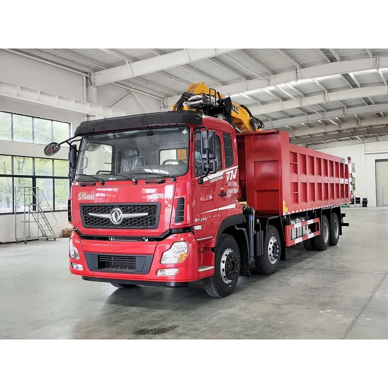 Truck-Mounted Log Grab 8x4 on Dongfeng D7V — 12 t, 12 m Boom, 3+2 Grab — main view