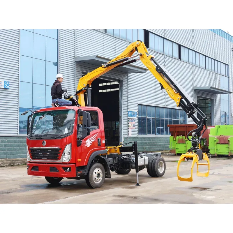Truck-Mounted Log Grab on SINOTRUK Wangpai — 4 t Folding Boom — photo 6