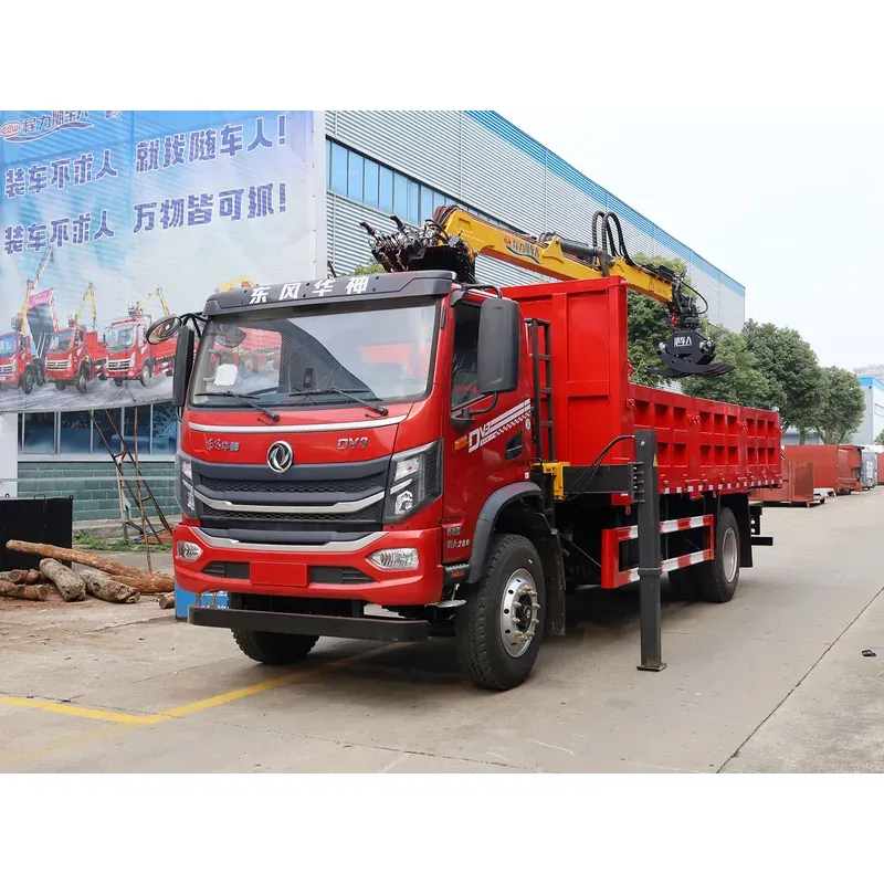Truck-Mounted Scrap Grab on Dongfeng Huashen DV3 — 7.5 m Boom, 4+3 Grab — photo 4