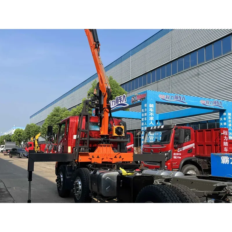Truck-Mounted Log Grab on SINOTRUK Wangpai 6x2 — 8.8 m Boom, Flat-Jaw Grab — photo 6